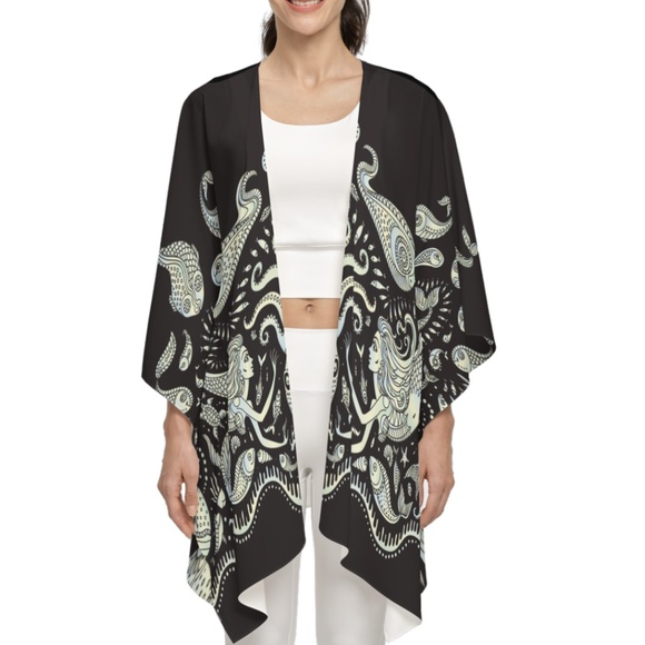 Mermaid Exclusive Designed Kimono - Picture 1 of 6